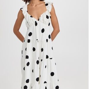 English factory polka dot maxi dress